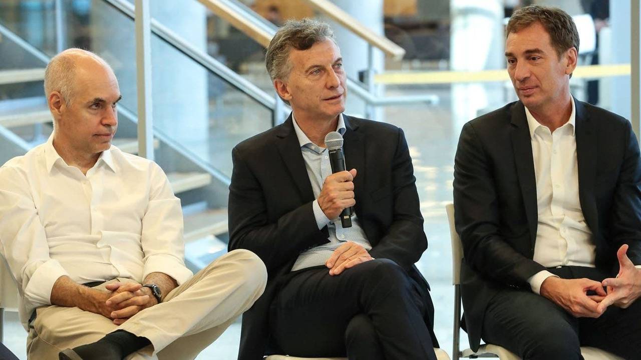 Larreta, Macri y Santilli 