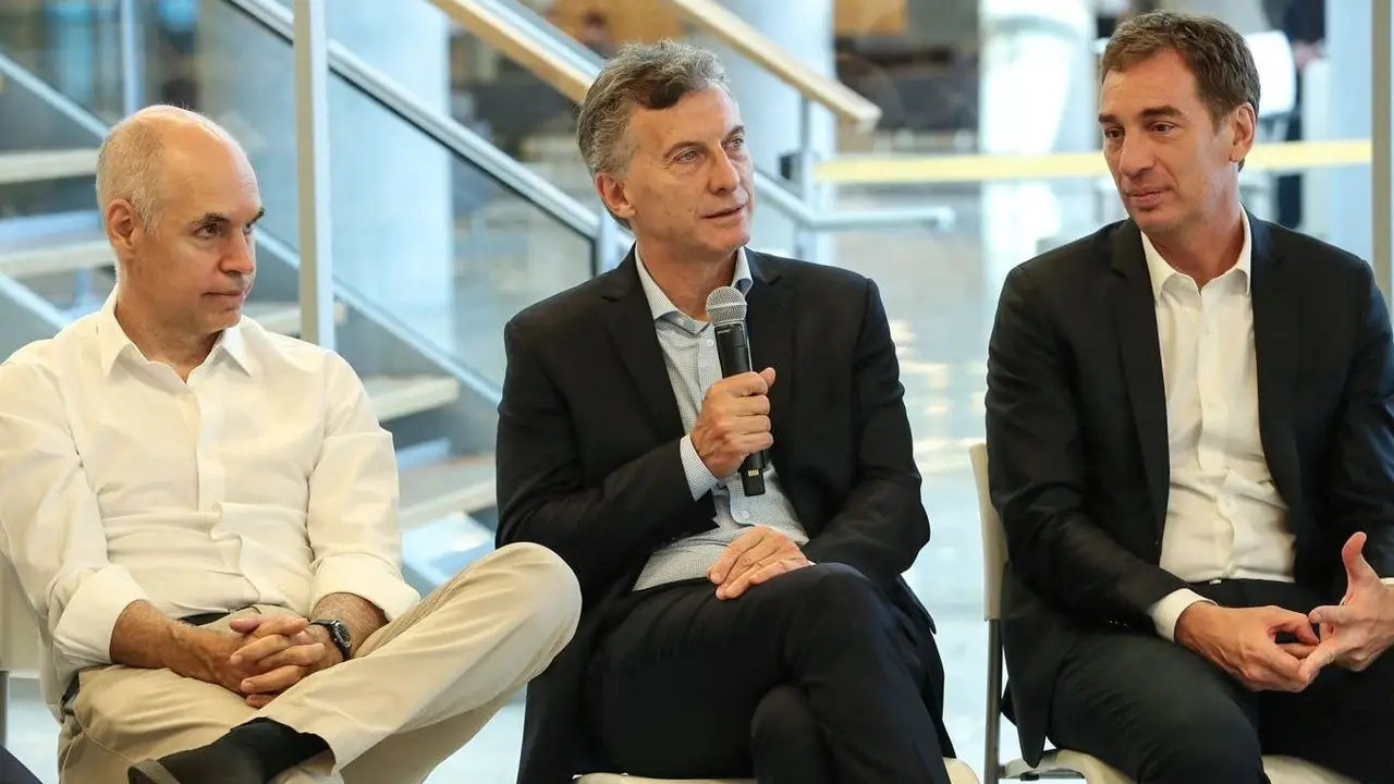 Larreta, Macri y Santilli 