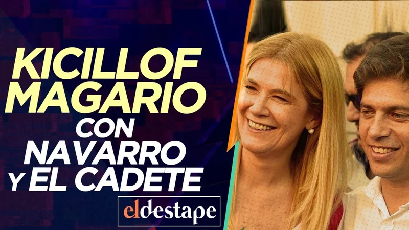 No te pierdas la entrevista de Navarro a Kicillof y Magario en El Destape