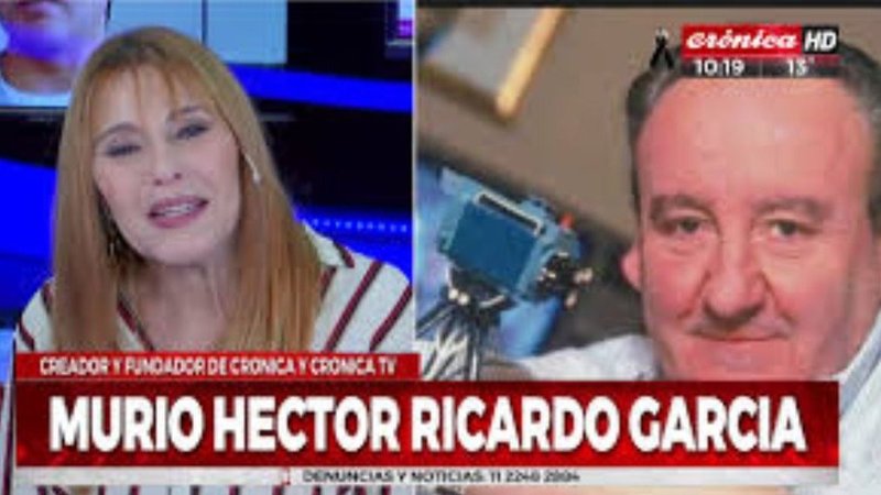 La conmovedora placa de Crónica TV por la muerte de su creador Héctor Ricardo García