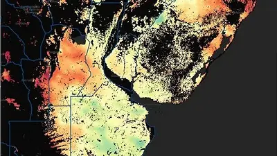 Una imagen de la NASA encendió la alarma en Córdoba por la siembra de trigo Una imagen de la NASA encendió la alarma en Córdoba por la siembra de trigo