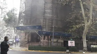 Una mujer fue detenida por el incendio del Banco Nación Una mujer fue detenida por el incendio del Banco Nación