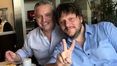 Leandro Santoro y Alberto Fernández Leandro Santoro y Alberto Fernández