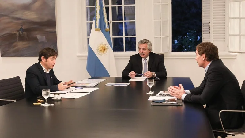 Alberto Fernández se reunió con Axel Kicillof y Diego Santilli para definir cómo sigue la cuarentena en el AMBA