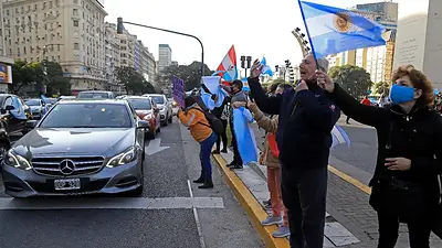 Comenzó la marcha opositora del 17A contra el Gobierno Comenzó la marcha opositora del 17A contra el Gobierno