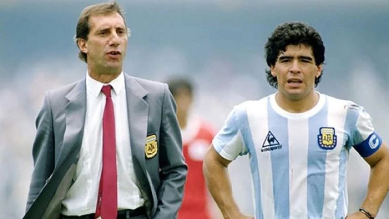Maradona con Bilardo: la foto que eligió Diego para festejar el título de México 86