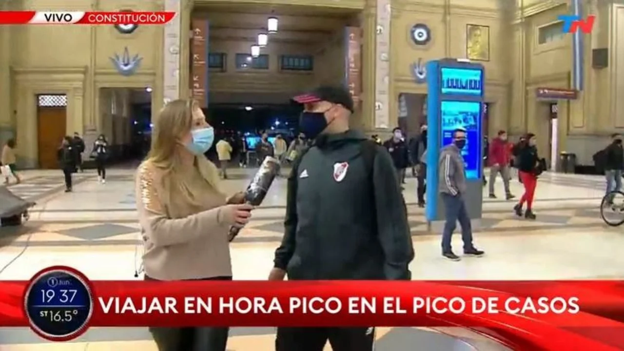 TN: La reacción de una periodista cuando le dijeron “aguante el Diego” al aire