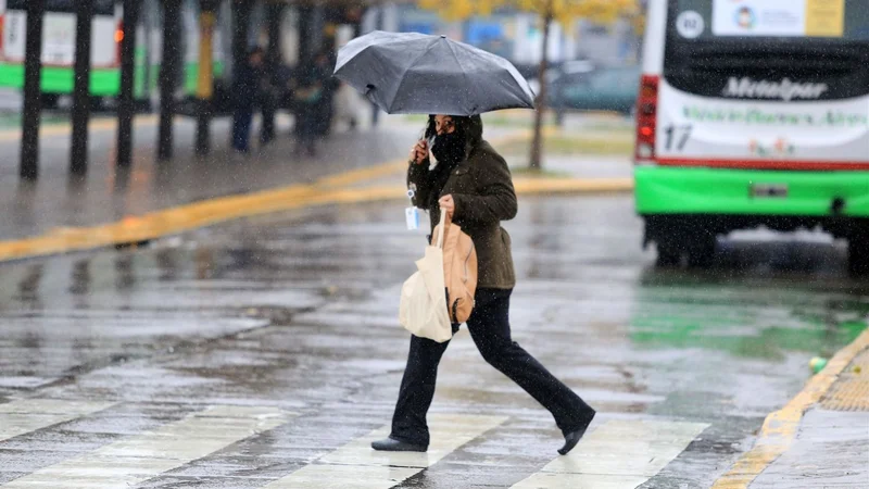 El clima con lluvia en Buenos Aires