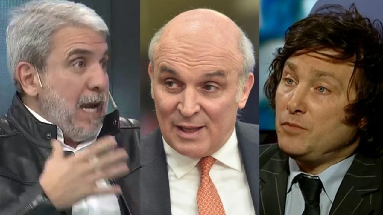 Aníbal Fernández-Javier Milei-José Luis Espert