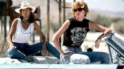 Geena Davis. Susan Sarandon. Thelma & Louise. Geena Davis. Susan Sarandon. Thelma & Louise.