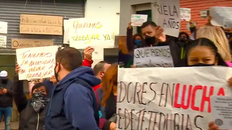 Tejedurías Naiberger, Perlea, despidos masivos