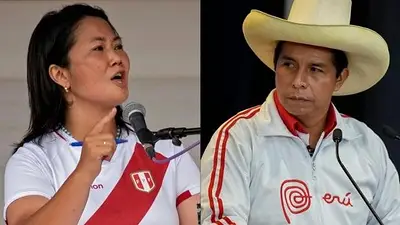Keiko Fujimori y Pedro Castillo Keiko Fujimori y Pedro Castillo