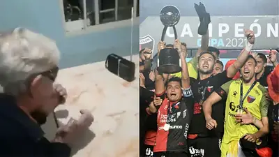 Colón, video viral, abuelo, fútbol argentino Colón, video viral, abuelo, fútbol argentino