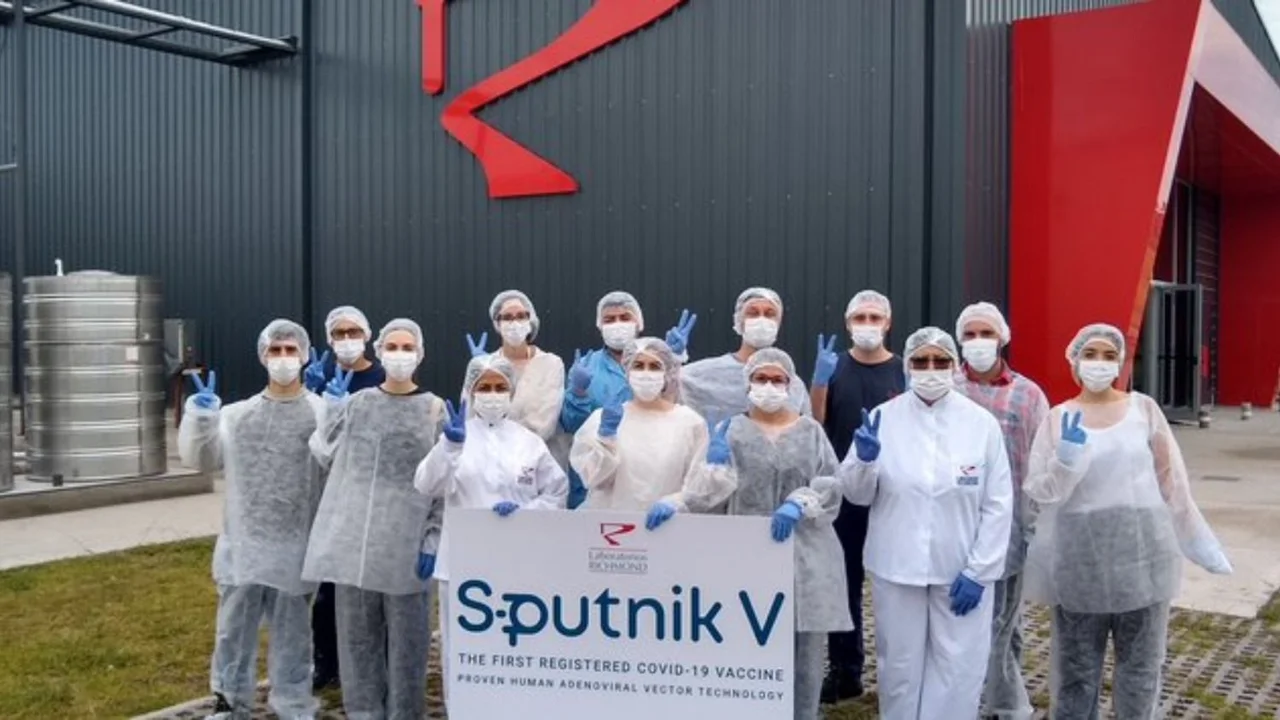 Las primeras imágenes del inicio de la producción de la vacuna Sputnik V en Argentina