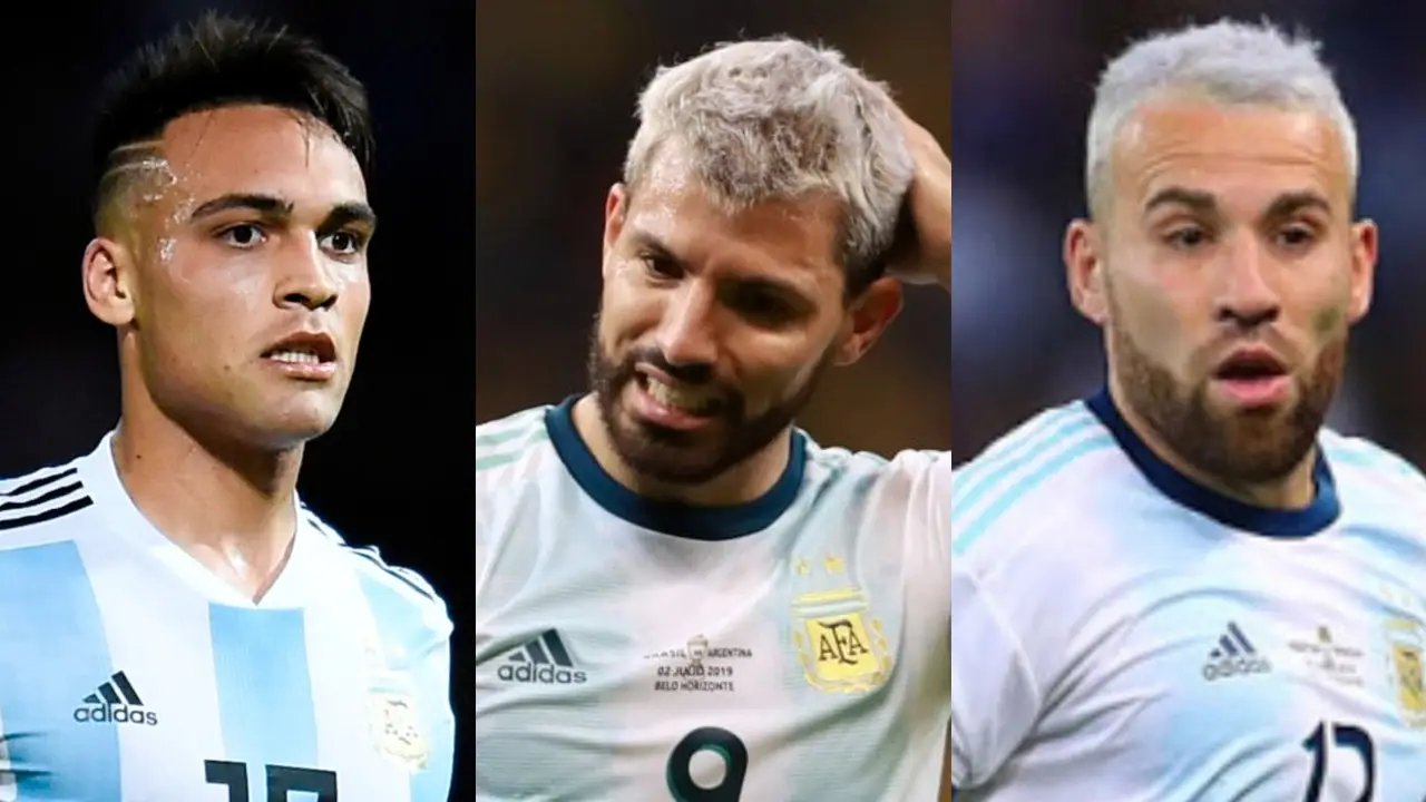 Lautaro Martínez Sergio el Kun Aguero Nicolás Otamendi