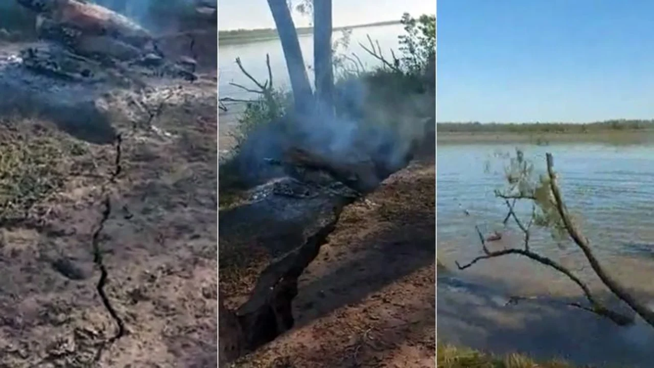 El peor final: preparaban un asado a orilla del Paraná, pero el río se llevó la parrilla