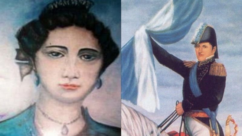 Día de la Bandera, María Catalina Echevarría, mujer que confeccionó la bandera y Manuel Belgrano