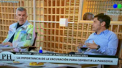 Axel Kicillof, Telefe, televisión, Dady Brieva Axel Kicillof, Telefe, televisión, Dady Brieva