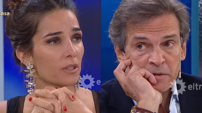 Juana Viale y Claudio Rígoli en la mesa de Mirtha Legrand
