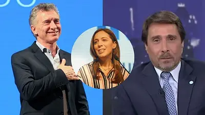 Mauricio Macri- Eduardo Feinmann- María Eugenia Vidal Mauricio Macri- Eduardo Feinmann- María Eugenia Vidal