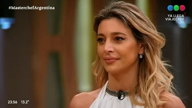 Sol Pérez afuera de la Gran Final de Masterchef Celebrity