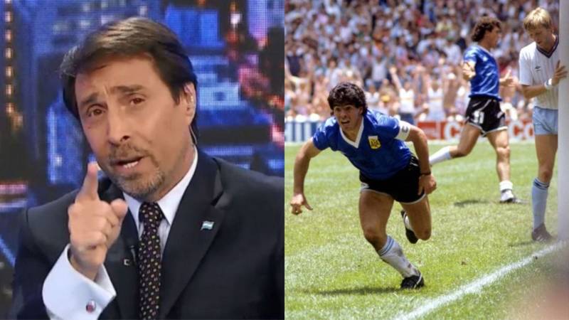 Diego Maradona, fútbol, Inglaterra, Eduardo Feinmann, televisión