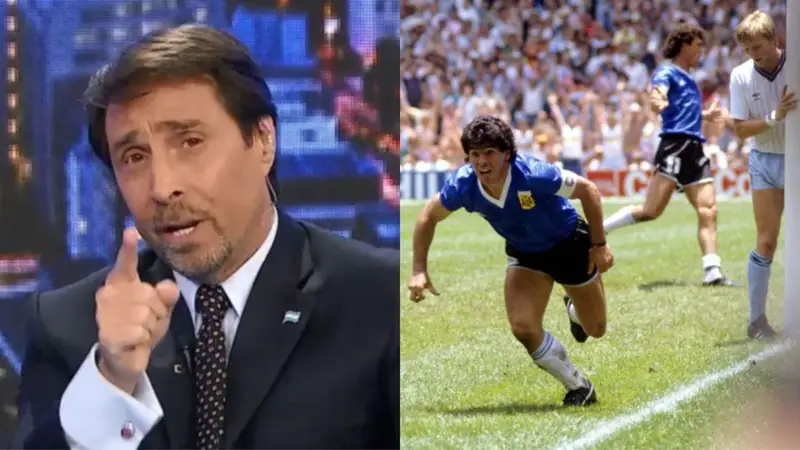Diego Maradona, fútbol, Inglaterra, Eduardo Feinmann, televisión