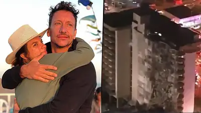 Nicolás Vázquez y Gimena Accardi se salvaron del derrumbe en Miami