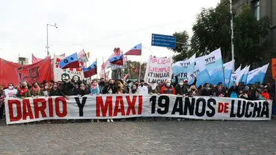 Masacre de Avellaneda: Realizaron un homenaje a Kosteki y Santillán Masacre de Avellaneda: Realizaron un homenaje a Kosteki y Santillán