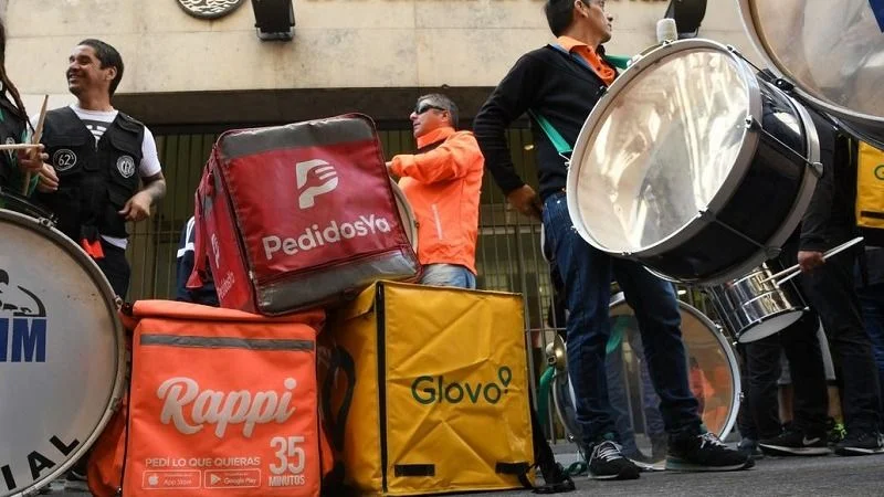 pedidos ya, rappi, plataformas, apps, flexibilziacion laboral, reforma laboral