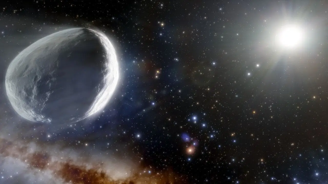 Cometa gigante, sistema solar, espacio exterior