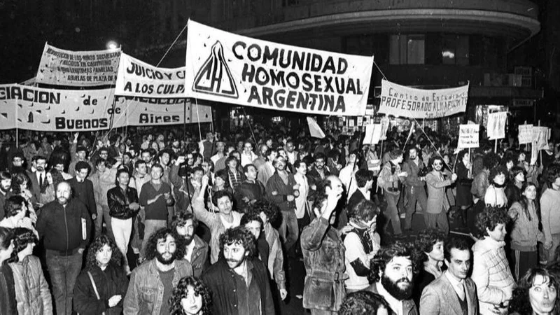 Así fue la primera marcha del orgullo LGBTIQ en Argentina
