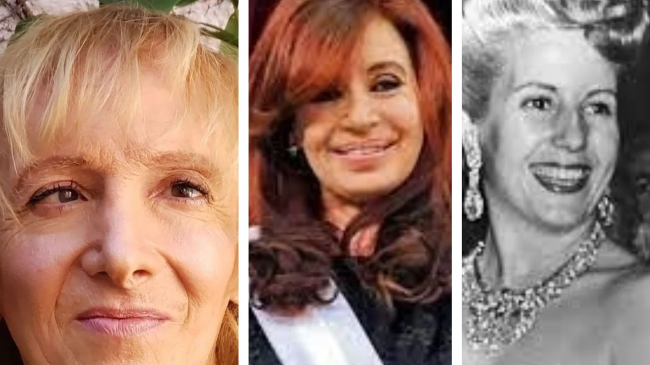 Zulma Lobato. Cristina Fernández de Kirchner. Eva Perón.