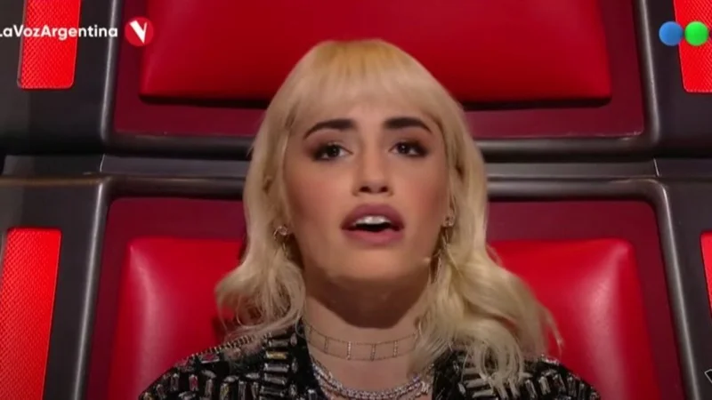 Lali Espósito en La Voz Argentina.