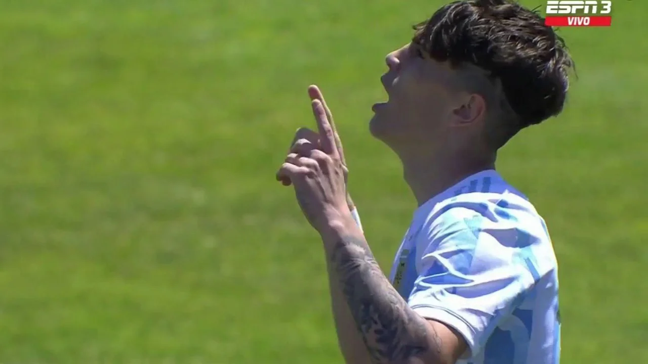 Alejandro Garnacho, Selección Argentina, fútbol, video, deportes