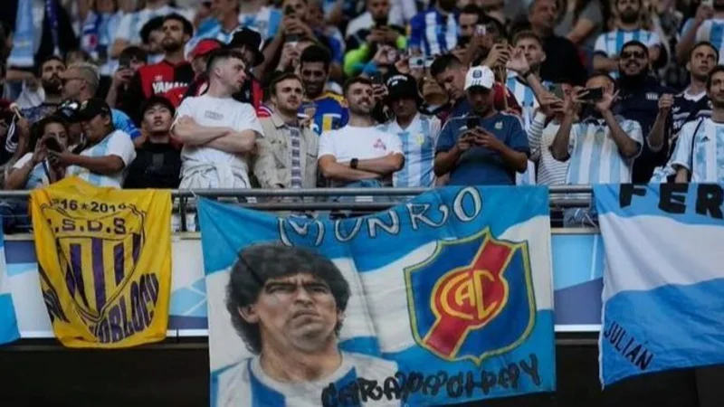 La hinchada Argentina copó Londres y Wembley