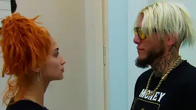 Alex Caniggia y Melody Luz. Alex Caniggia y Melody Luz.