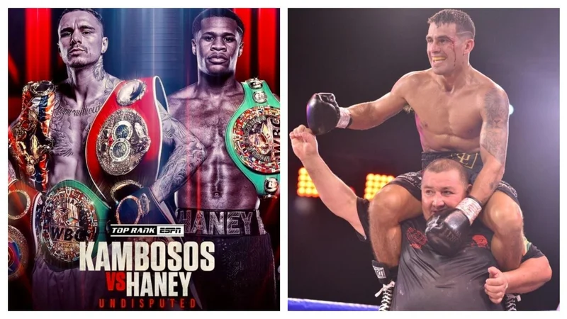 George Kambosos Jr Davin Haney Gustavo Lemos