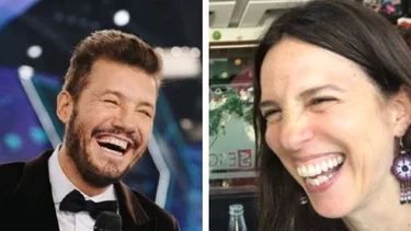 Tinelli se mostró junto a Paula Robles en un evento de moda