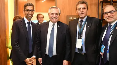 En reunión con Alberto Fernández, el CEO de Google anunció inversión de USD 1.200 millones en la región En reunión con Alberto Fernández, el CEO de Google anunció inversión de USD 1.200 millones en la región
