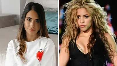 Antonela Roccuzzo Shakira Antonela Roccuzzo Shakira