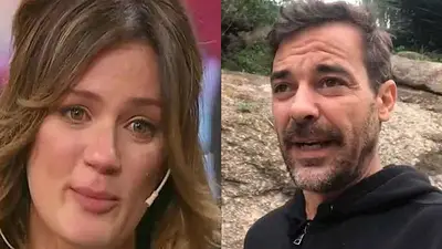 Paula Chaves, llorando y Pedro Alfonso Paula Chaves, llorando y Pedro Alfonso