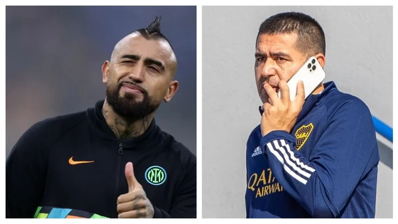 Arturo Vidal Boca Juniors Juan Román Riquelme