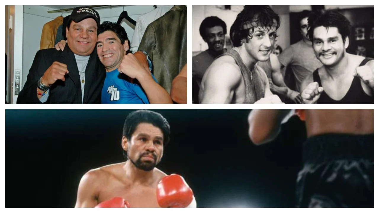 Roberto Mano de Piedra Durán Diego Armando Maradona Boxeo Sylvester Stallone