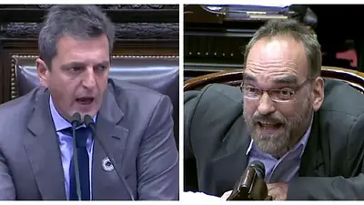 Massa retó a Iglesias en plena sesión: "Cállese la boca" Massa retó a Iglesias en plena sesión: "Cállese la boca"