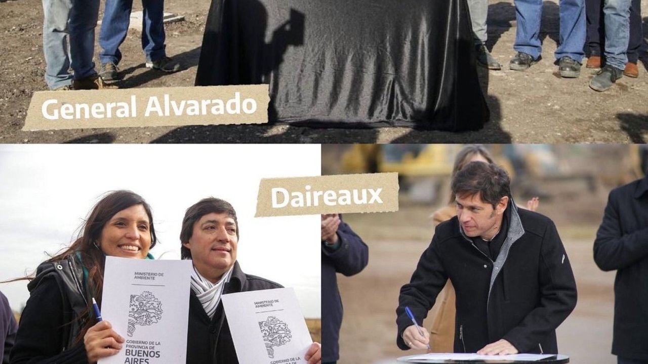Kicillof y Vilar firmaron convenios marco para políticas ambientales con 8 municipios 