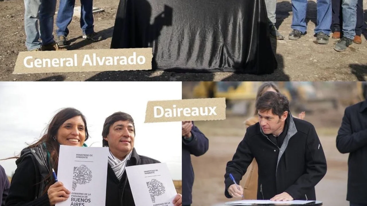 Kicillof y Vilar firmaron convenios marco para políticas ambientales con 8 municipios 