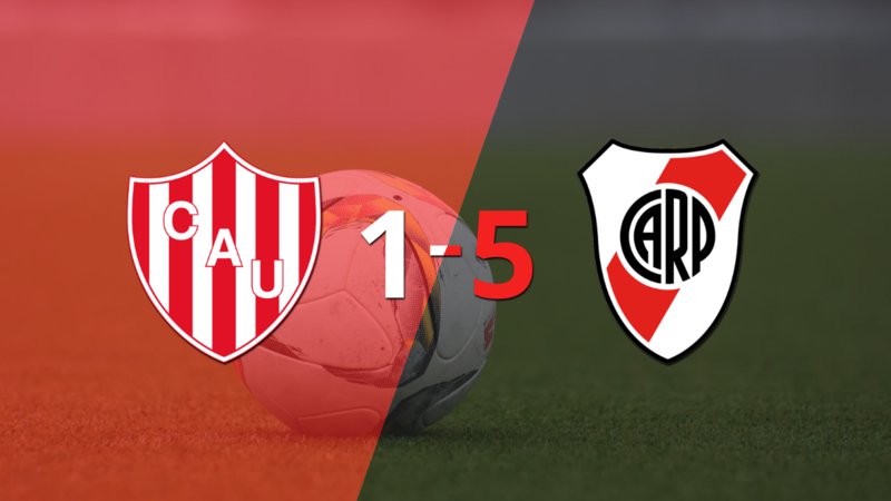 Goleada de River Plate a Unión con doblete de Julián Álvarez incluído 