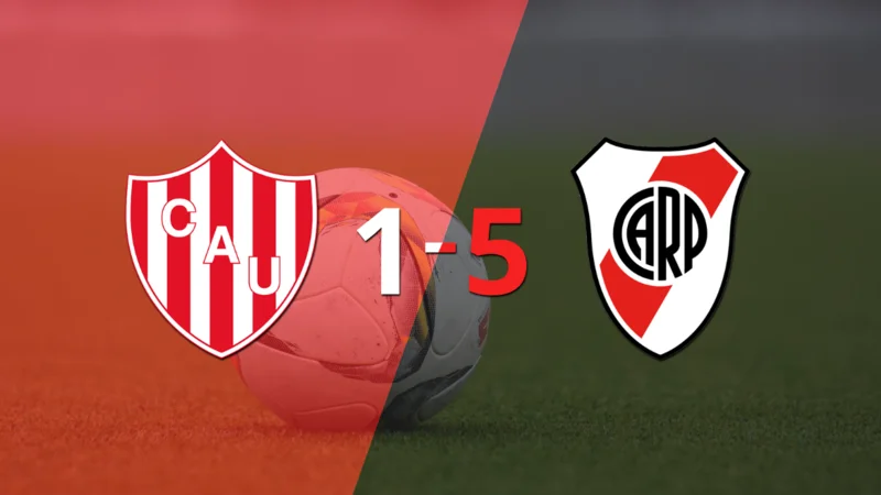 Goleada de River Plate a Unión con doblete de Julián Álvarez incluído 