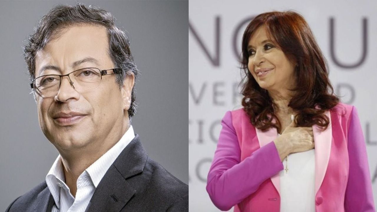 Cristina Fernández de Kirchner y Gustavo Petro.